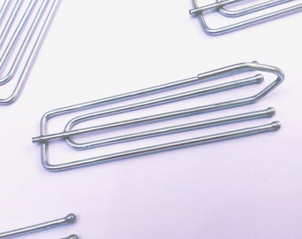 Stainless Steel 4-Prong Curtain Pinch Pleat Hooks