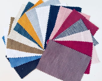 Fabric Samples- Linen Fabric Samples - Fabric - Linen Fabric - Linen - Linen Bedding - Linen Fabric - Linen Swatches - Home Decor - Handmade