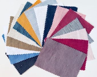 Fabric Samples- Linen Fabric Samples - Fabric - Linen Fabric - Linen - Linen Bedding - Linen Fabric - Linen Swatches - Home Decor - Handmade