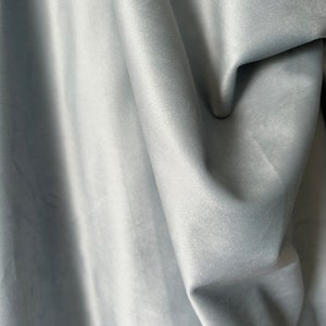 Tela de terciopelo azul claro - Tapicería, cortinas, manualidades - Material de terciopelo suave, cortado a medida