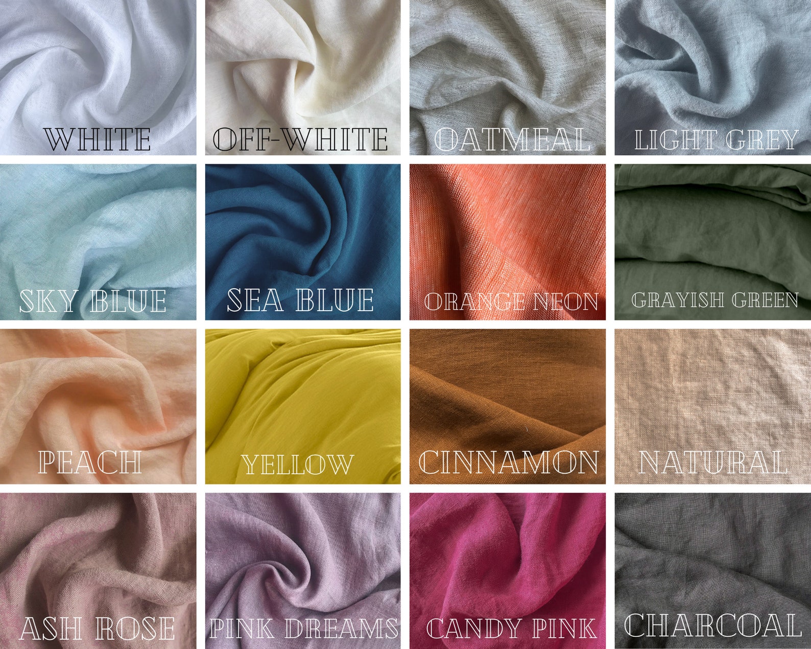 Linen Ruffled Bed Coverlet Linen Bedding Natural Flax Etsy