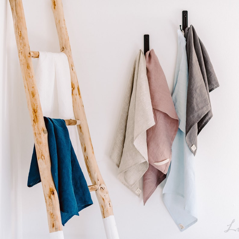 Eco Friendly Linen Tea Towel Personalized Hand Towels Etsy