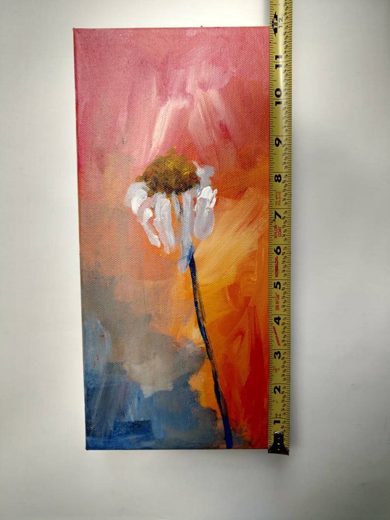 Daisy Fading is an Original Acrylic Painting on Canvas by JLF. Etsy
