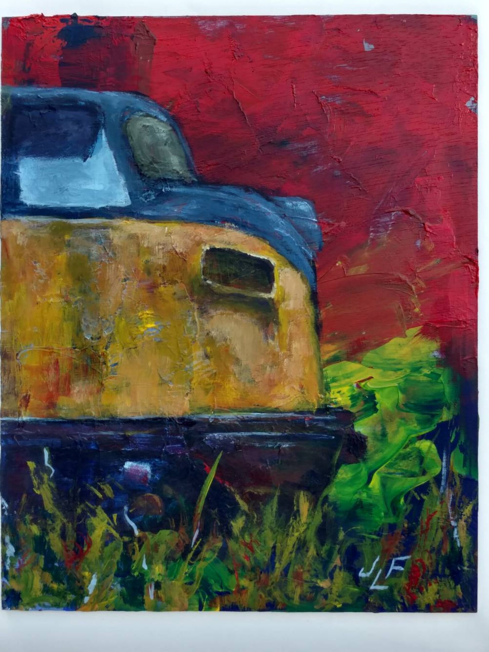 This is schellville Train an Original Acrylic Etsy