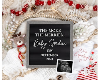 Christmas Pregnancy Announcement: Holiday Social Media Reveal (Digital Download)