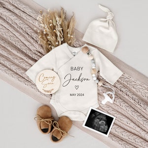 Customizable Pregnancy Announcement: Gender Neutral Baby Reveal (Digital Download) image 1