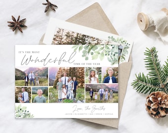 Photo Christmas Card Template 5x7 (Photoshop)