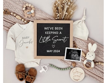Little Secret Pregnancy Announcement: Customizable Sonogram (Digital Download)