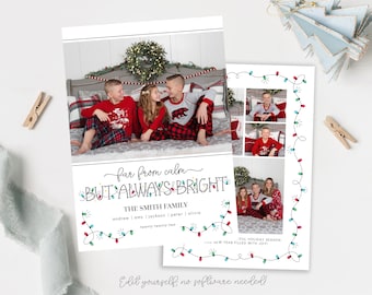 Funny Christmas Card Template | All is Not Calm Christmas Cards Template | Funny Holiday | Christmas Card | Funny Holiday Card | Corjl