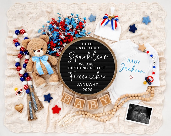 4th of July Pregnancy Announcement Digital July 4th Baby Announcement 4th of July Pregnancy Announcement Independence Day Baby Patriotic