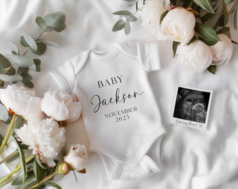 Minimalist Pregnancy Announcement Digital Pregnancy Announcement Baby Announcement Baby Reveal Customizable Gender Neutral Baby Announcement