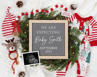 Christmas Pregnancy Announcement: Social Media Reveal (Digital Download)