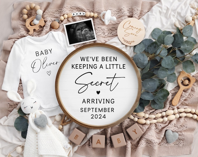 Pregnancy Announcement Digital Pregnancy Announcement Baby Announcement Baby Reveal Instant Download Gender Neutral Digital Pregnancy