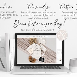Customizable Pregnancy Announcement: Gender Neutral Baby Reveal (Digital Download) image 7