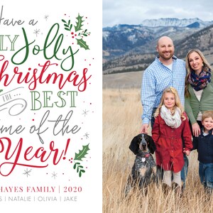 Photo Christmas Card Template: Editable 5x7 (Corjl) image 3
