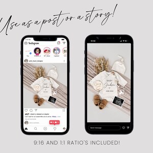 Customizable Pregnancy Announcement: Gender Neutral Baby Reveal (Digital Download) image 4
