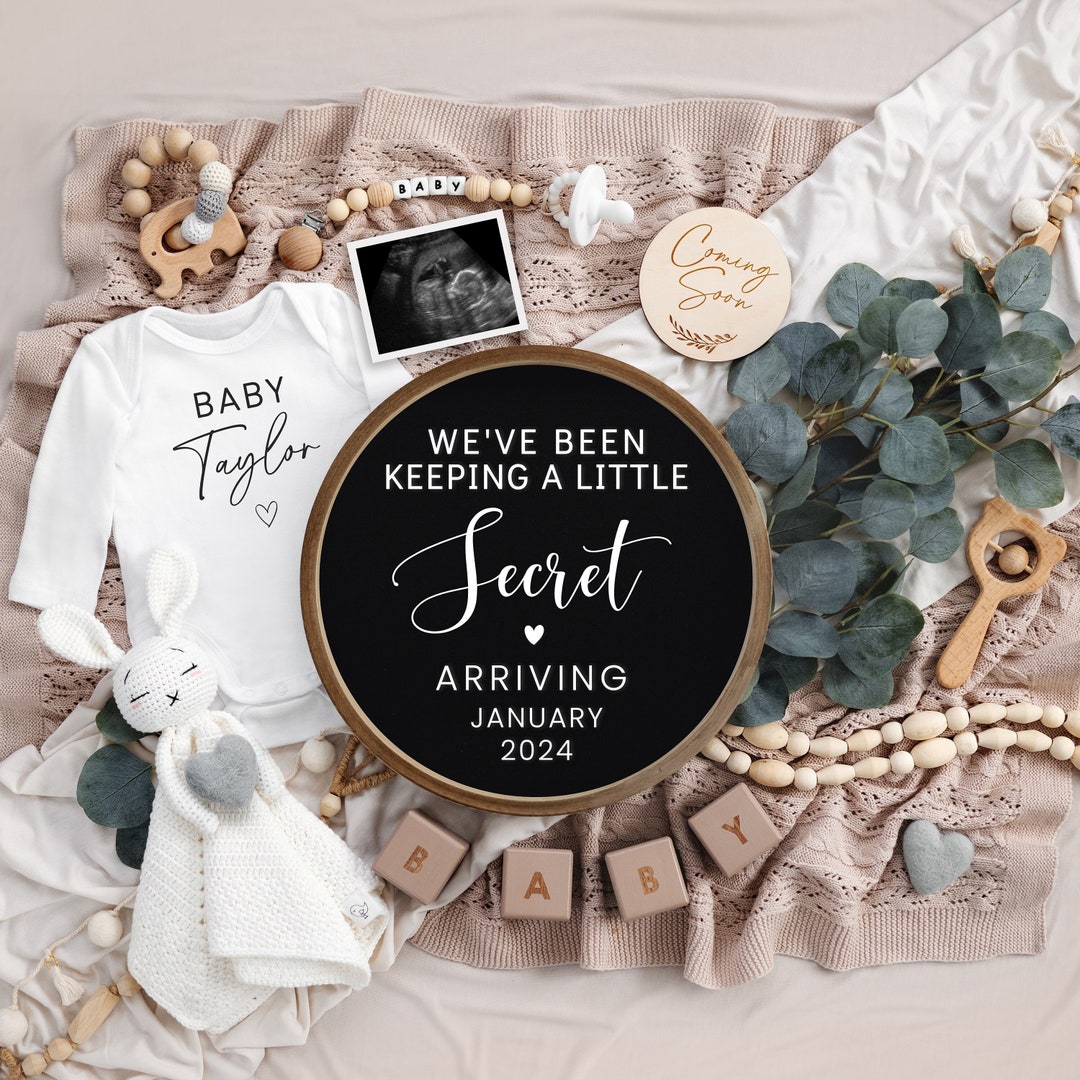 We've Been Keeping a Secret Baby Announcement Pregnancy Etsy