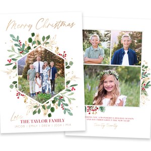 Modèle de carte de Noël | Modèle de cartes de Noël 5x7 | Carte de Noël photo | Carte de Noël modifiable | Modèles de cartes de vœux | Photoshop