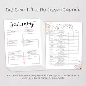 2026 LDS Young Women Planner: Walk With Me Printable Activity Binder (Instant Download) image 6