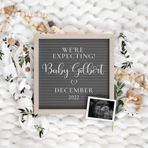 Digital Pregnancy Announcement Digital Pregnancy Announcement Neutral Digital Gender Reveal for Social Media Instagram Reveal Corjl image 5