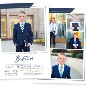 LDS Baptism Invitation Boy | Baptism Invitation | LDS Baptism Invitation | Boy Baptism Invitations Digital | Baptism Announcement