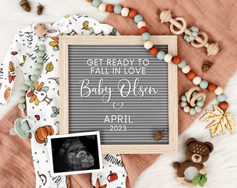 Thanksgiving Baby Announcement: Fall Pregnancy Reveal (Digital Download)