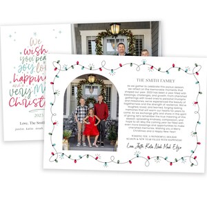 Wij wensen u een heel vrolijk kerstkaartsjabloon | Sjabloon voor kerstkaarten 5x7 | Bewerkbare kerstkaart | Direct downloaden | Photoshop