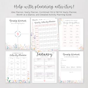 2026 LDS Young Women Planner: Walk With Me Printable Activity Binder (Instant Download) image 2