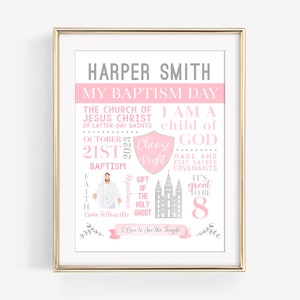 HLT Taufe druckbar - HLT Taufgeschenk - Mädchen Taufe Andenken - Taufgeschenk - U-Bahn Wort Art Printable - Wähle das Richtige - CTR - Corjl