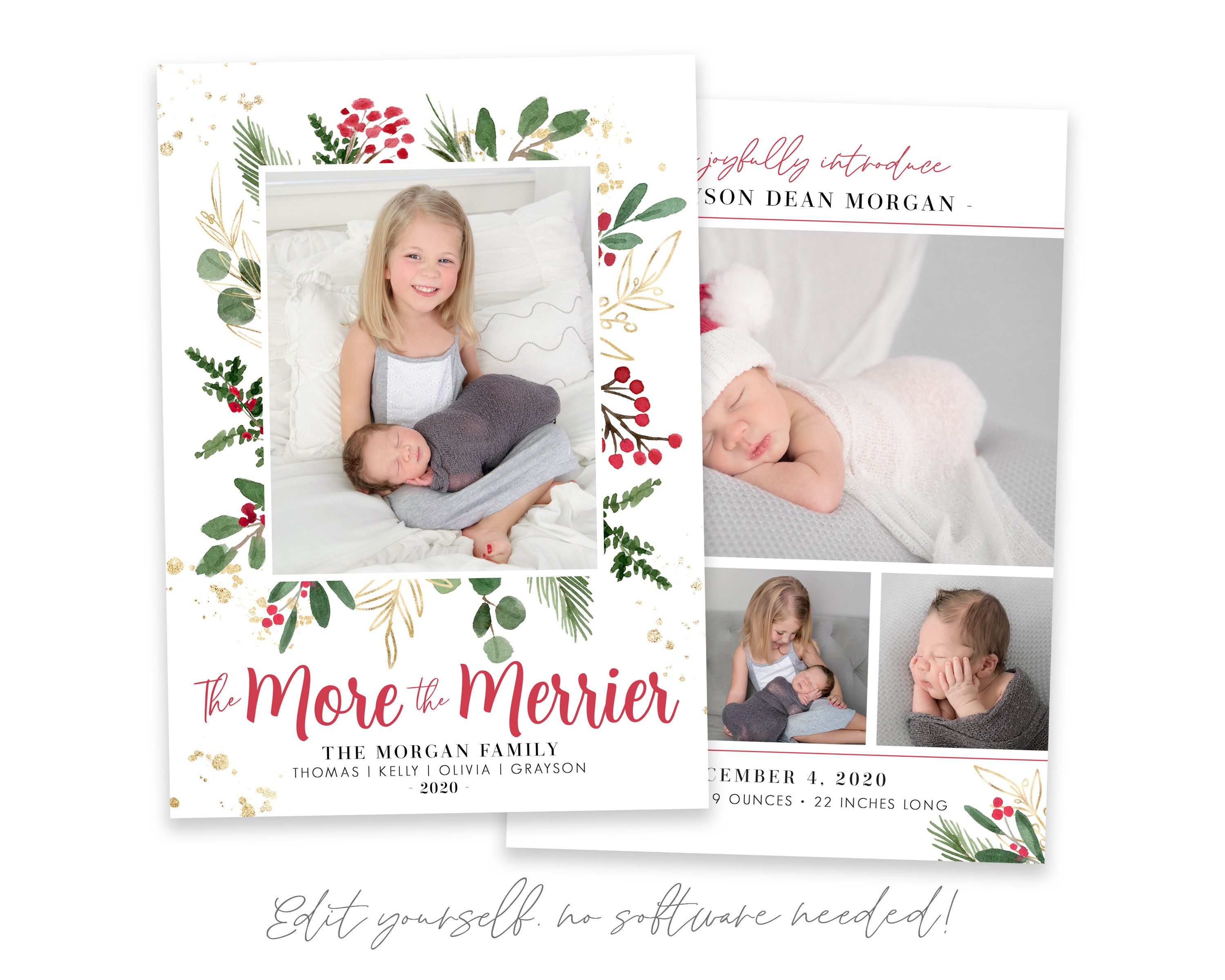 Shutterfly christmas hotsell birth announcements