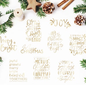 Superpositions de Noël - Art de mots de Noël - Superpositions pour photographes - Art de mots de Noël - Superpositions d’or - Art imprimable de Noël