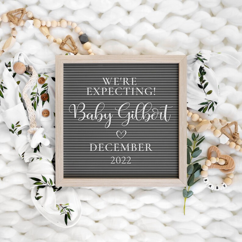 Digital Pregnancy Announcement Digital Pregnancy Announcement Neutral Digital Gender Reveal for Social Media Instagram Reveal Corjl image 4