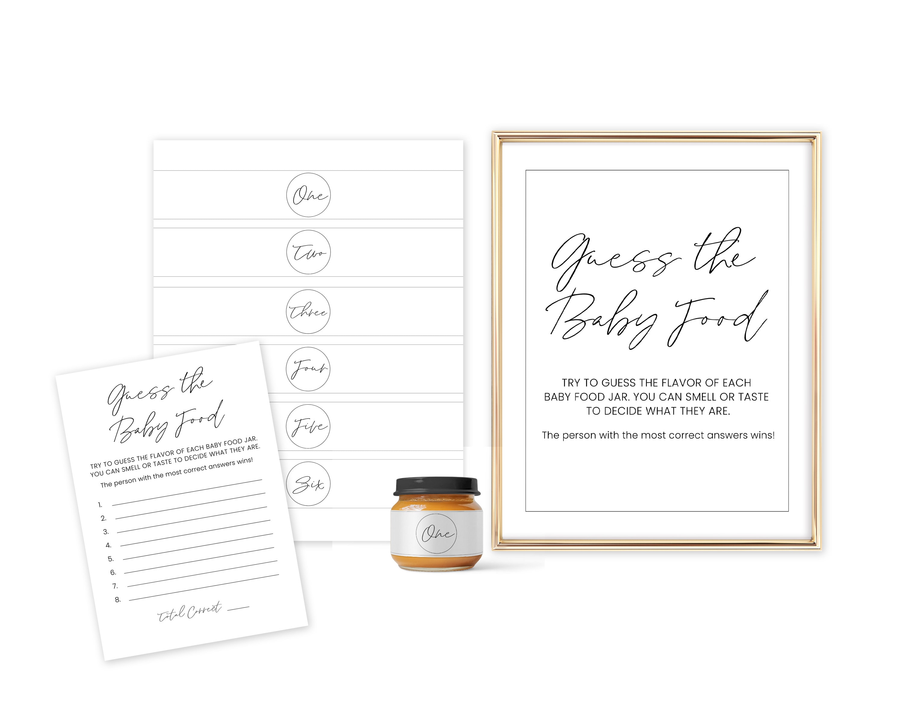 Free Printable Baby Shower Games - Download Instantly!