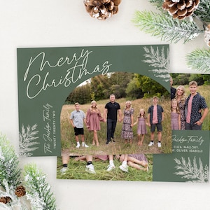 Christmas Card Template | Merry Christmas Cards Template | Arch Holiday Card Template | Arch Christmas Card | Corjl