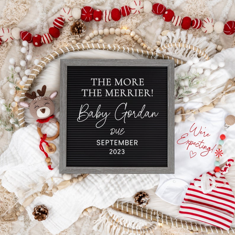Christmas Pregnancy Announcement: Holiday Social Media Reveal (Digital Download) image 6