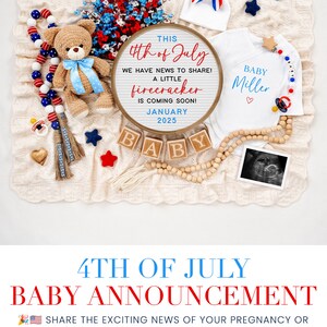 4th of july pregnancy announcement big sister