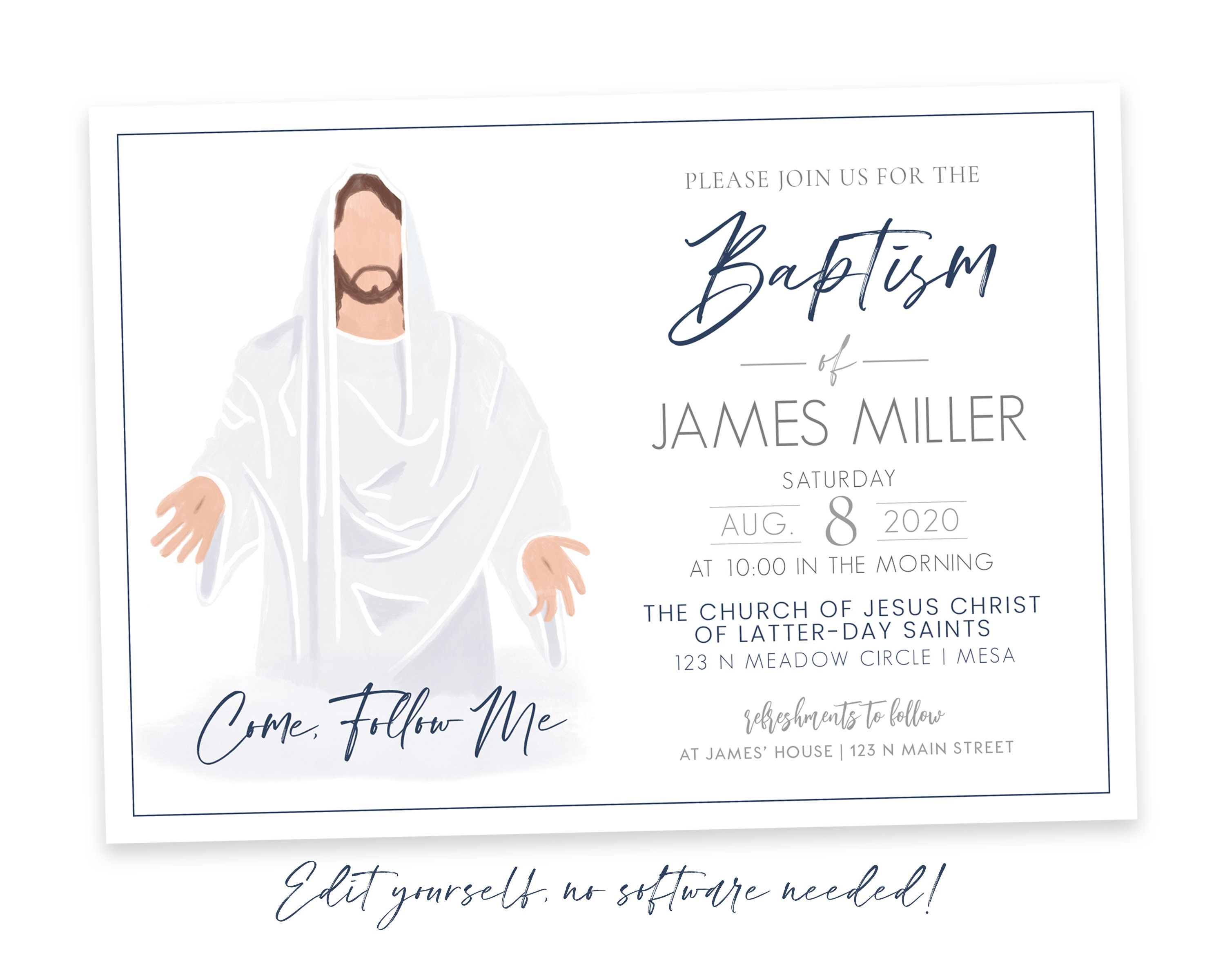 Baptism Printable Card