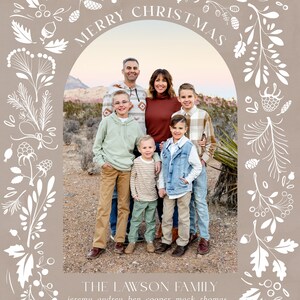 Christmas Card Template Christmas Cards Template 2023 Neutral Holiday Card Template Editable Christmas Card Digital Corjl image 8