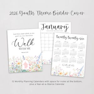 2026 LDS Young Women Planner: Walk With Me Printable Activity Binder (Instant Download) image 3
