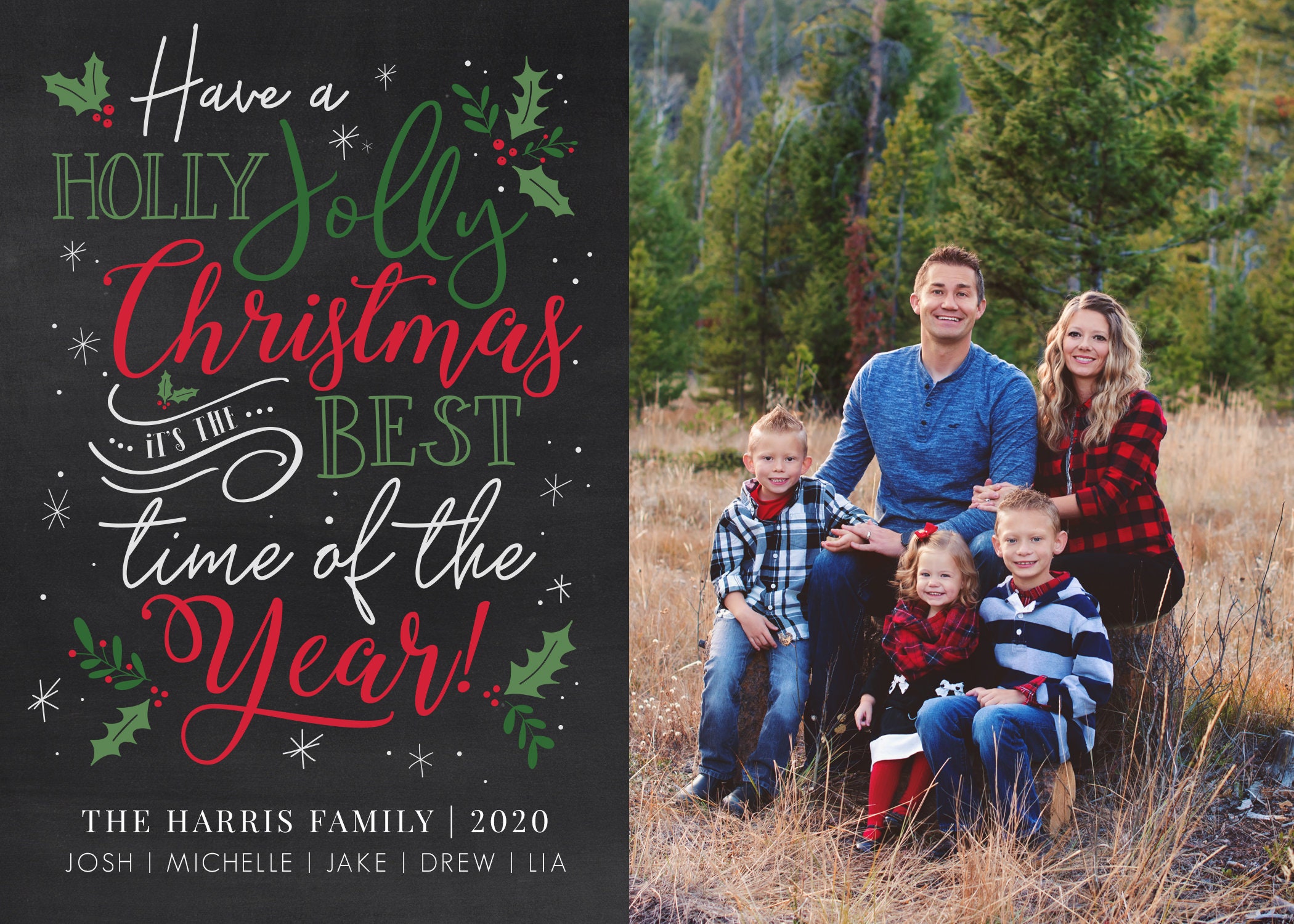 Christmas Card Template Christmas Cards Photo Christmas Card