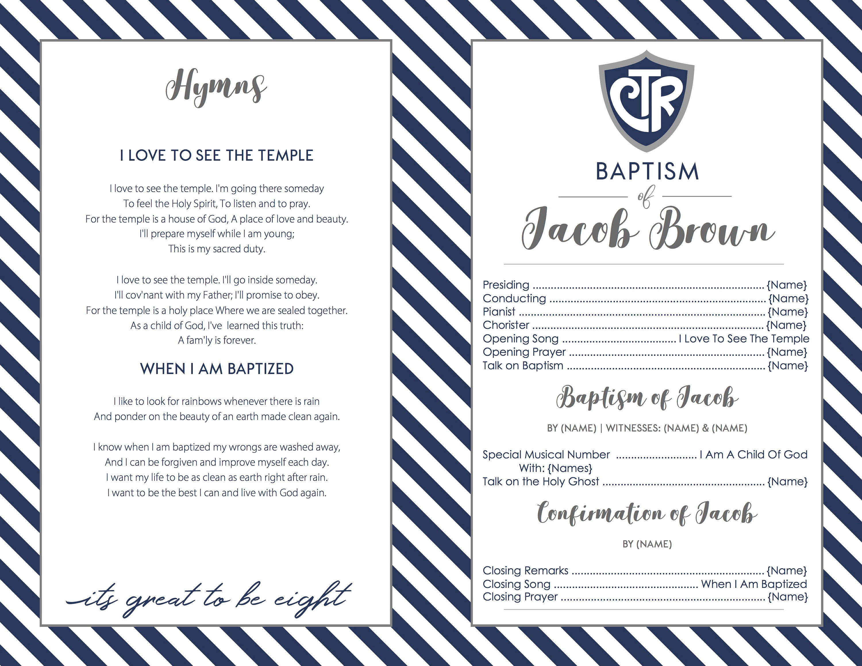 LDS Baptism Program Baptism Program Boy LDS Baptism Program LDS Baptism Program Baptism Program Boy LDS Baptism Program