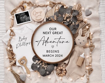 Customizable Pregnancy Announcement Template (Digital Download)