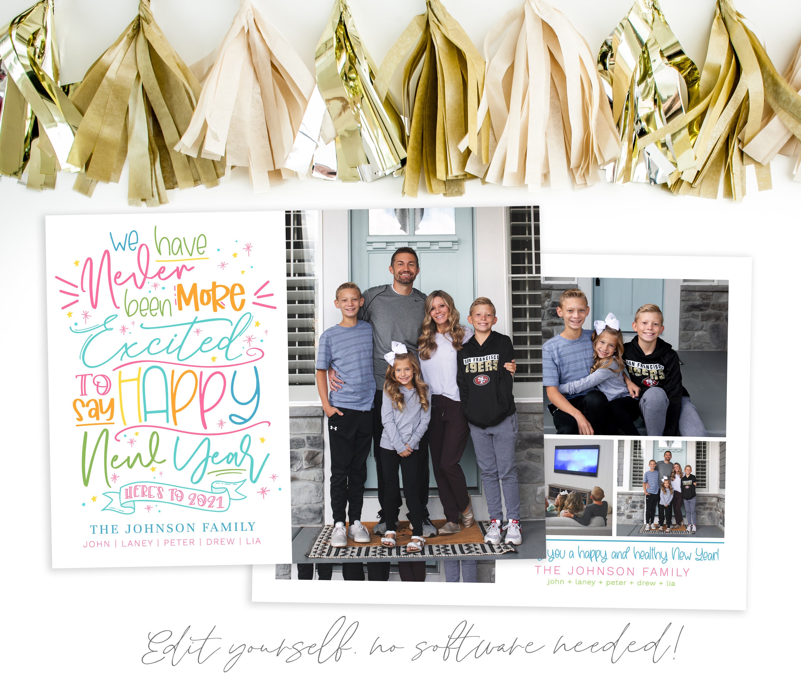 funny covid new years cards