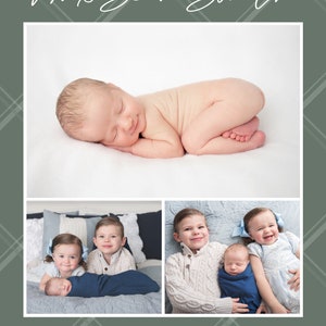 May include: A newborn baby boy named Max Sean Smith, sleeping on a white blanket. He was born on December 1, 2022, and weighed 7 pounds, 8 ounces, and was 21 inches long. He is surrounded by his siblings and parents, who are welcoming him with love.