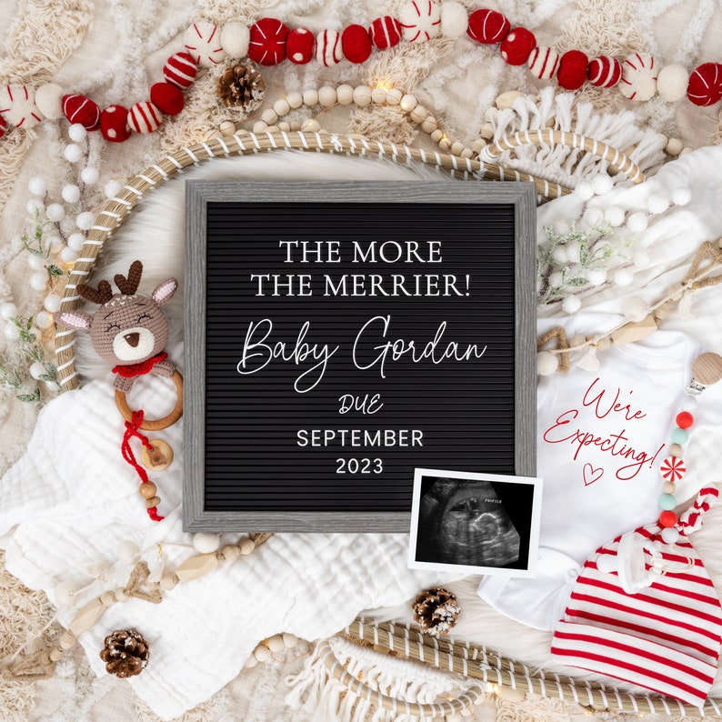 Christmas Pregnancy Announcement: Holiday Social Media Reveal (Digital Download) image 5