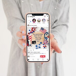 Graviditetsmeddelande 4 juli: Patriotiskt könsavslöjande (digitalt) bild 2