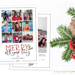 Sjabloon voor kerstkaarten | Sjabloon voor kerstkaarten | Geweldige tijd | Sjabloon voor vakantiekaarten | Bewerkbare kerstkaart | Digitaal | Corjl