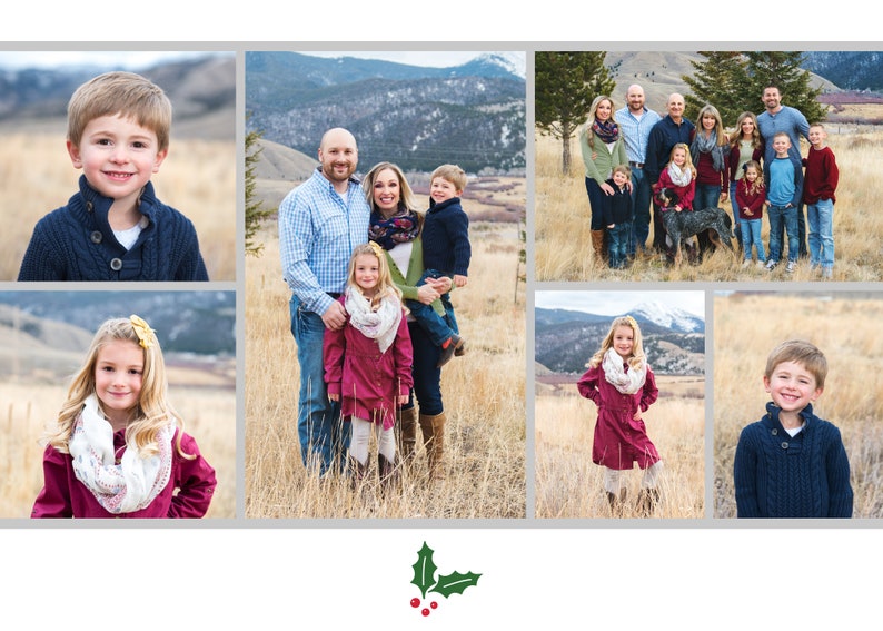 Photo Christmas Card Template: Editable 5x7 (Corjl) image 4
