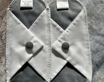 2 Panty liners, panty liners, washable sanitary napkins, reusable, urinary leakage, zero waste, eco, menstruation, cotton, green, pads, cotton