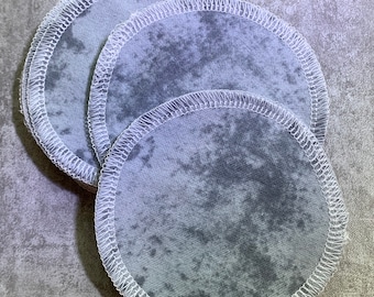 8 round, reusable, washable makeup remover pads, grey, reusable washable cotton face wipes, makeup, ecofriendy, eco